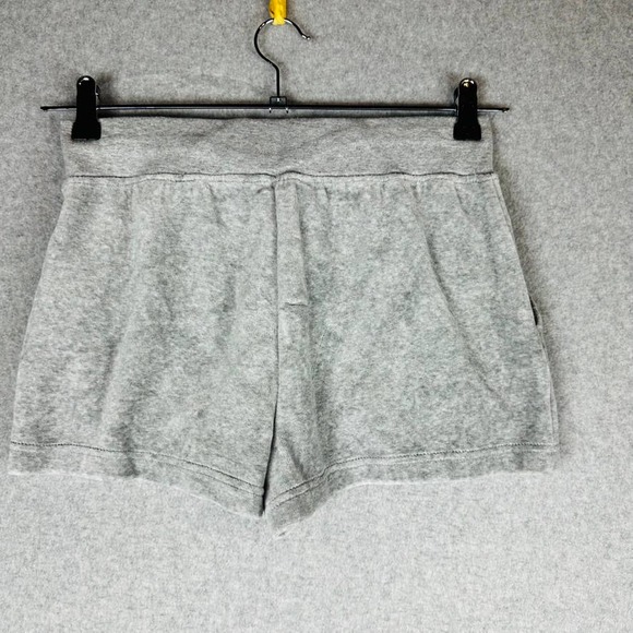 Juicy Couture Womans Sz Small Grey Powder Heather Velour Shorts NWT - Picture 6 of 8
